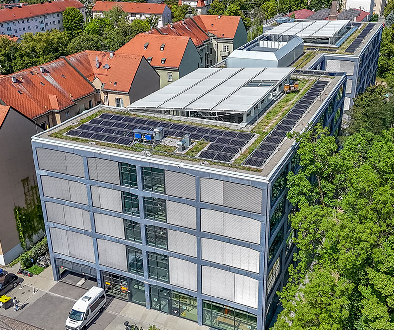 A view of the completed GIZ Start-up and Innovation Centre in Munich
