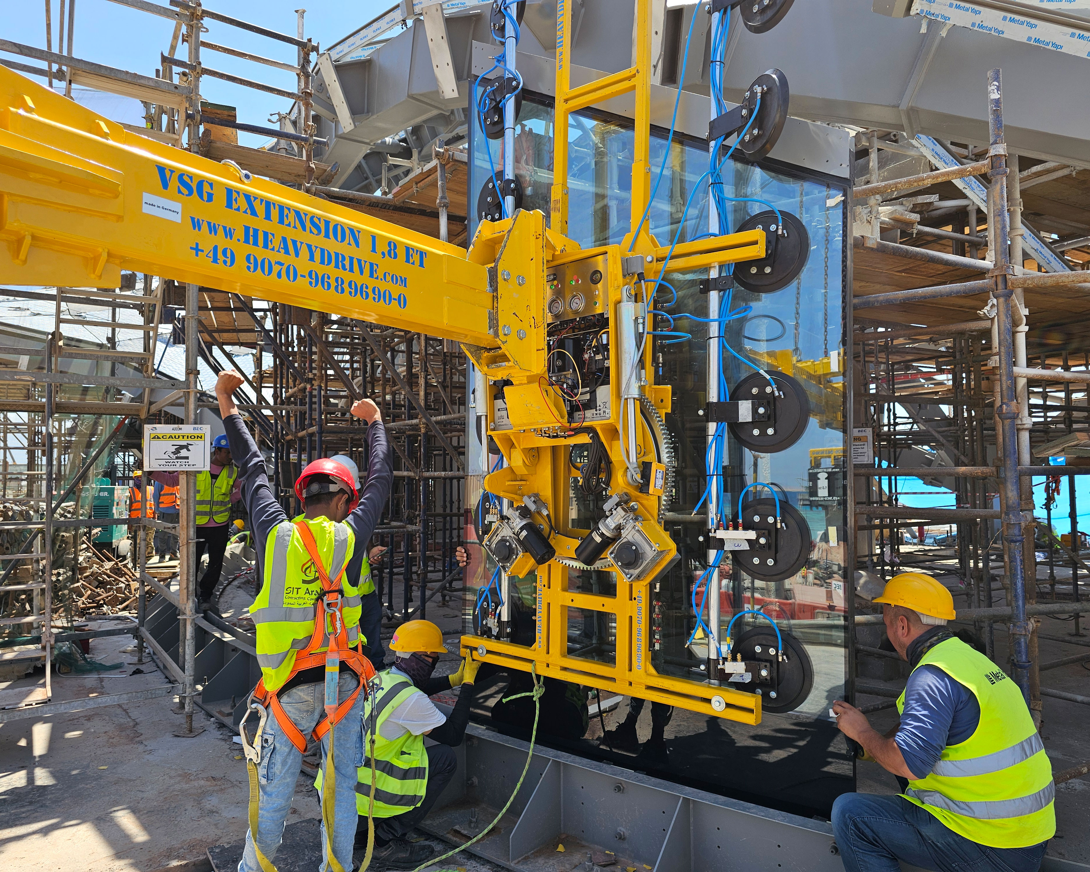 Operation of a vacuum suction system at the golf club on the island of Sindalah
