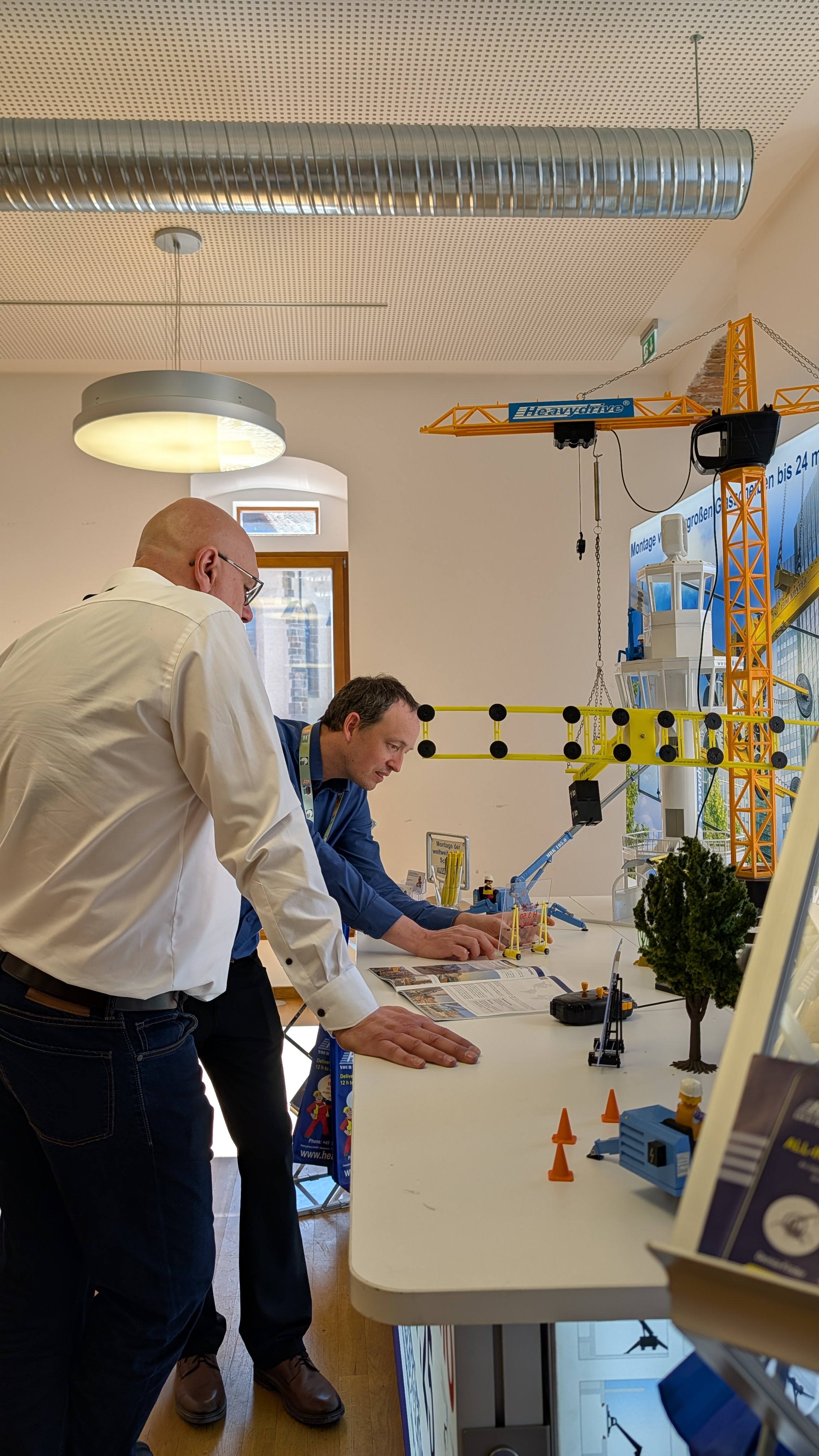 Heavydrive's miniature construction site is attracting a great deal of interest from visitors.