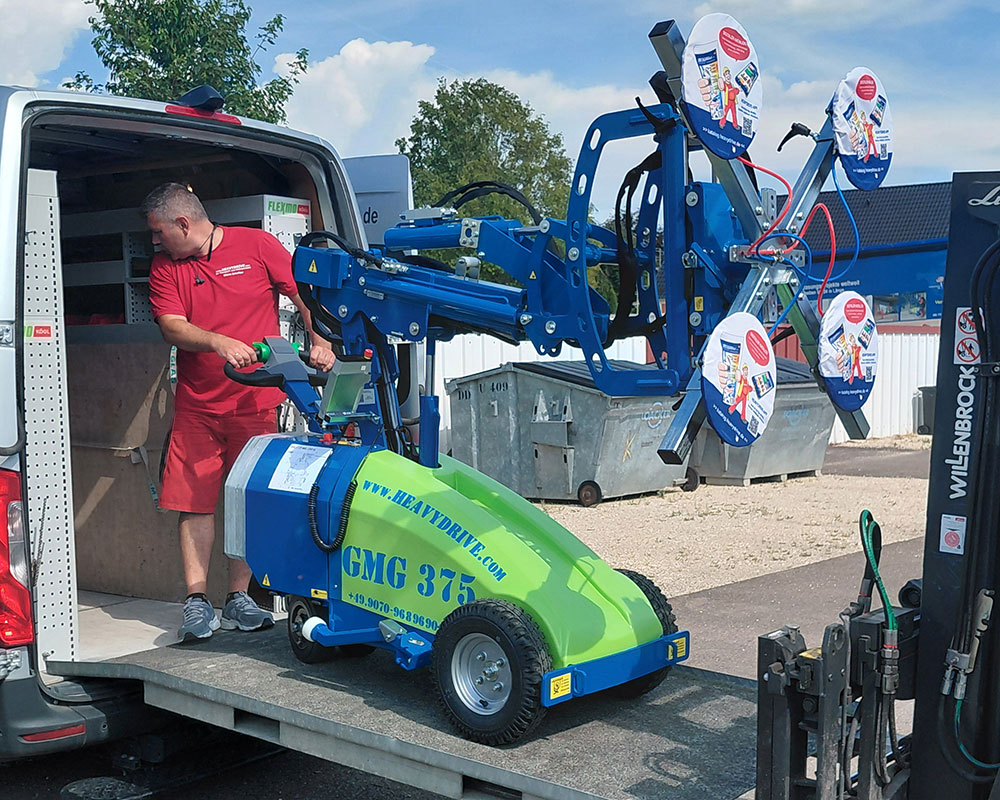 GMG 375 glass assembly equipment with a capacity of 375 kg | GMG 375 glass assembly equipment with a capacity of 375 kg