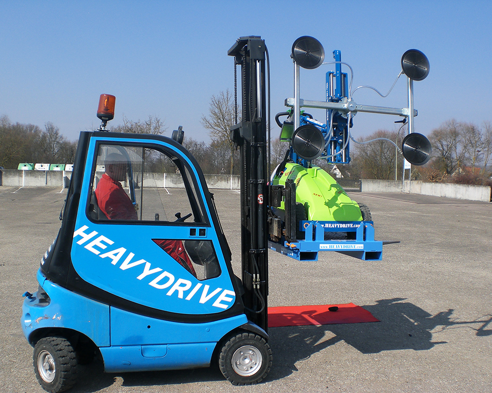 forklift truck adapter for glass assembly devices | forklift truck adapter for glass assembly devices
