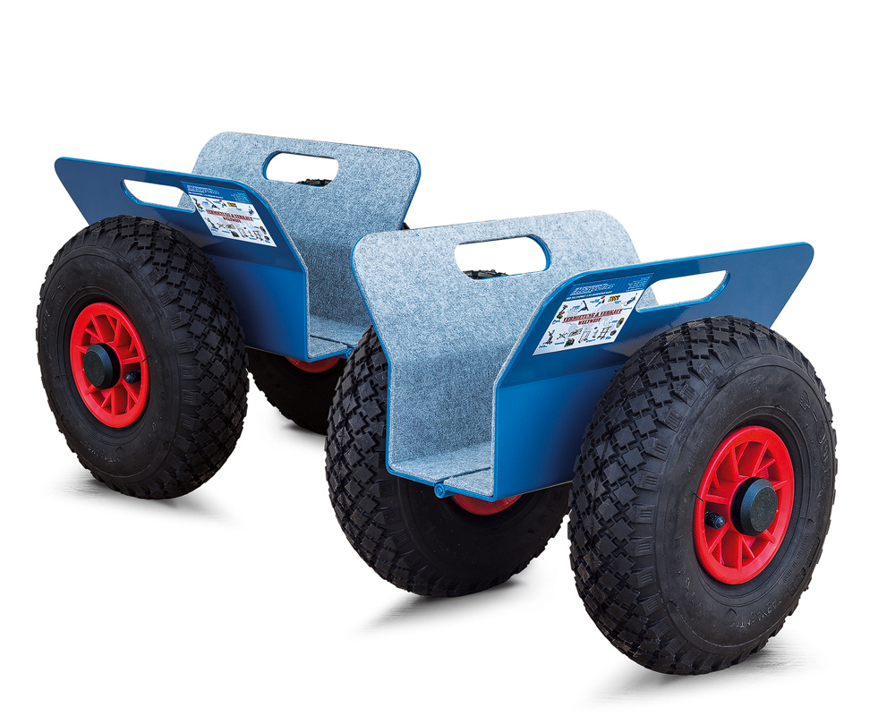 Twin set glass wagon - HDL 250 KBA glass wagon with a capacity of up to 250 kg for thick panes | Twin set glass wagon - HDL 250 KBA glass wagon with a capacity of up to 250 kg for thick panes