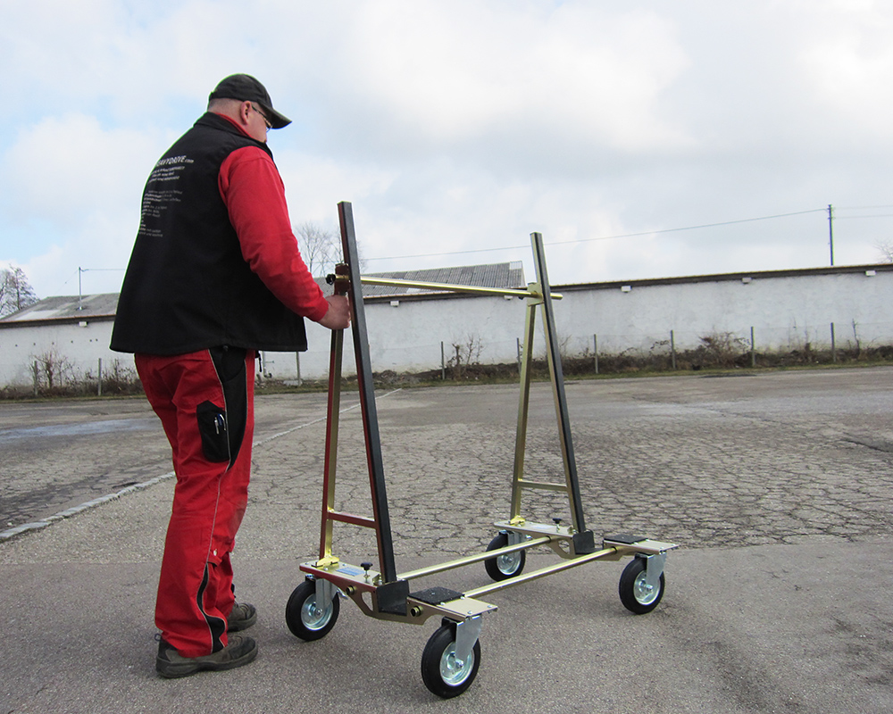 HDL 500 Glass Wagon with 500 kg capacity and fixtuers | HDL 500 Glass Wagon with 500 kg capacity and fixtuers