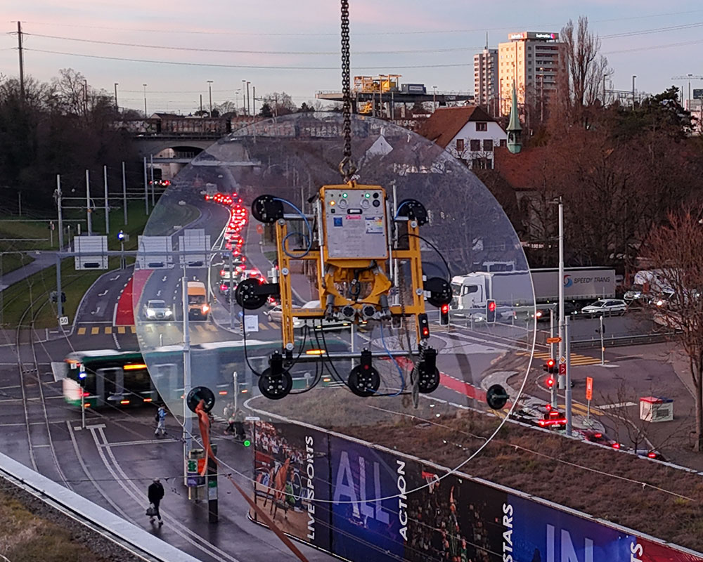 VSG 600 KR SP - Vacuum Suction Systems for Spherically Curved Panes, up to 600 kg | VSG 600 KR SP - Vacuum Suction Systems for Spherically Curved Panes, up to 600 kg